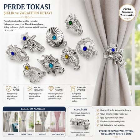 Esra Perde Tokası- 100'li Paket