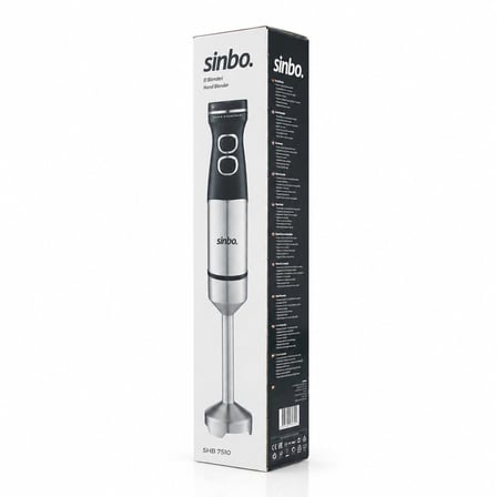 Sinbo SHB-7510 Çubuk El Blender 1500W - Çelik Uçlu DC Motorlu
