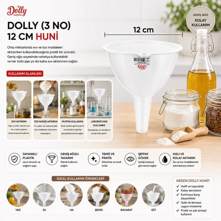 Dolly Y-282 No 3 Şeffaf Huni