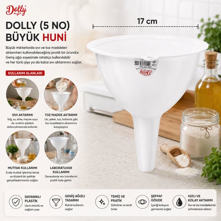 Dolly Y-284 No 5 Şeffaf Huni