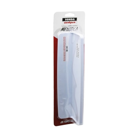 Qlux L-00647 Zen Etajer 8x29.5 cm - Beyaz Sert Plastik, Yapışkanlı Duvara Monte- 40'li Paket