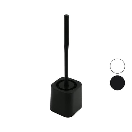 Qlux BSF-00978 Silikon WC ve Klozet Fırça Seti - Plastik Saplı Hazneli- 12'li Paket
