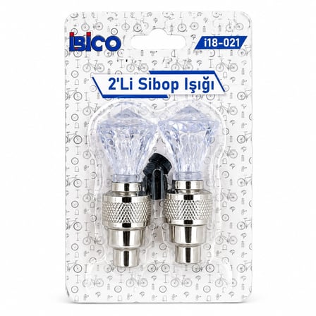 İbico İ18-021 Sibop Işığı 2'li - Elmas Kesim Şeffaf Pilli Hareket Sensörlü- 50'li Paket