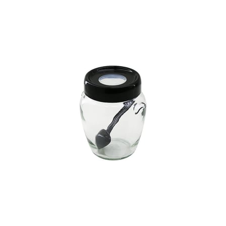 Qlux S-00156 Ring Kaşıklı Cam Baharatlık 300 cc- 24'li Paket