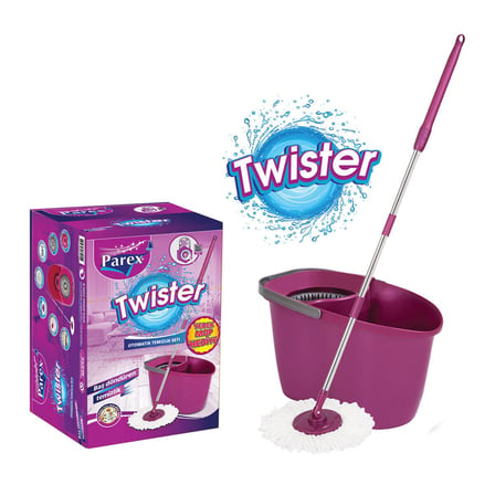 Parex 723691 Twister Otomatik Mop Temizlik Seti ve Kovası - Multi Temizlik Fırçalı