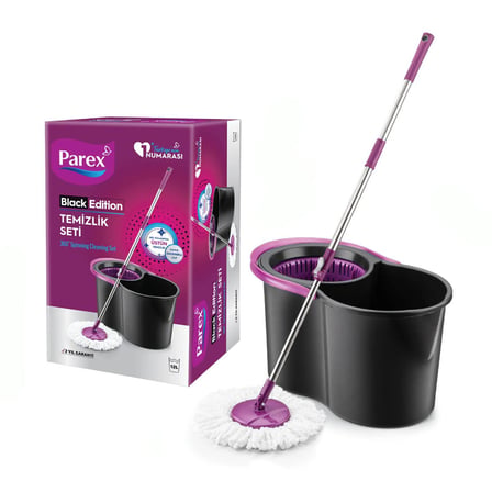 Parex 613399 Black Edition Otomatik Temizlik Seti Mop - 12 lt