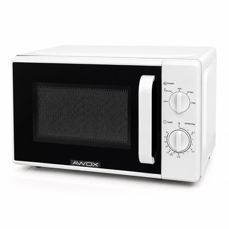 Awox H20 Mikrodalga Fırın 20 lt 700W - Beyaz 5 Güç Kademeli Buz Çözme Özellikli