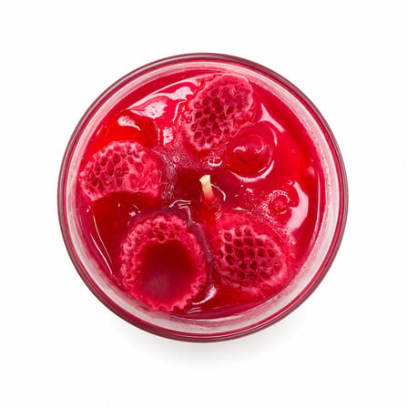 Gül Mum Candle Çilek Kokulu Mum - Cam Bardaklı Meyve Kokulu- 12'li Paket