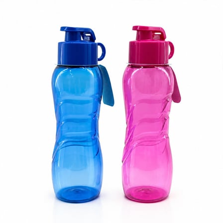 Taha Kod-207 Şeffaf Renkli Pet Suluk Matara 500 ml- 24'li Paket