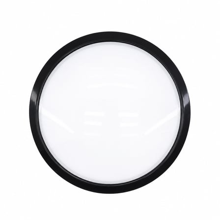 Nisaluce E1212/S 20W Siyah Metal Kasa Sıva Üstü Yuvarlak LED Glop Armatür - IP20, 6500K, 1800 lm
