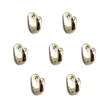 Büyük Tekli Fincan Askı, Dekor Askısı - Nikel, 100 Adet, 12x23x30 mm