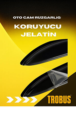 Peugeot 208 2012-2019 Cam Rüzgarlığı 4lü Takım