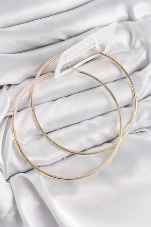 Pirinç Halka Model Gold Renk Kadın Küpe - TJ-BKP11037