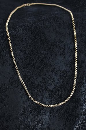 316L Çelik Örme Zincir Model Gold Renk Erkek Kolye TJ-ERK1391