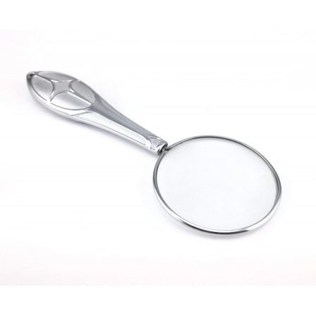 Gümüş Renkli 5x - 45 Mm Zarif Işlemeli Özel Tasarlanmış Büyüteç MG18155-8