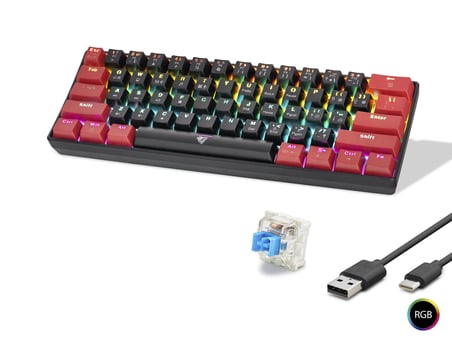 Mekanik Rgb Klye Blue Switch - Siyah Kırmızı MF1701BR