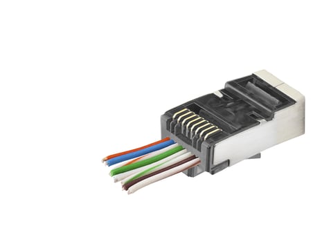 Cat6E Ez Rj45 Metal Konnektör 100 Adet Plastik Kutu - Siyah ND2418
