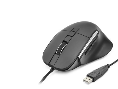 7D Ergonomi̇k Kablolu Ofi̇s Mouse 3600 Dpi - Siyah ND1209B