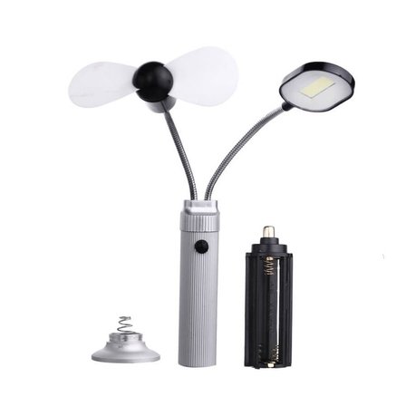 Şarjlı Pervaneli Mıknatıslı LED Masa Lambası Taşınabilir Çok Fonksiyonlu Aydınlatma WT-093