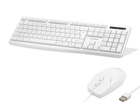 Klye Ve Mouse Seti - Beyaz KM8519