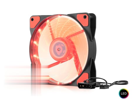 Kasa Fanı Led 12 Cm - Siyah HDX1520