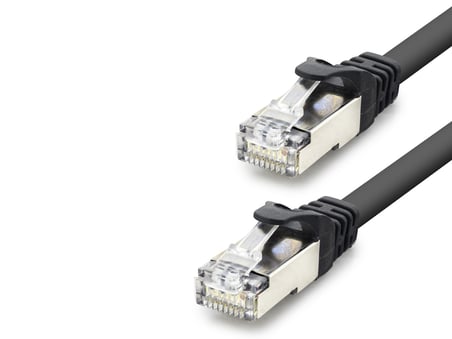 Cat7 Ethernet Patch Kablosu 10 Gbps 600 Mhz 1.5 M - Siyah HDX5091
