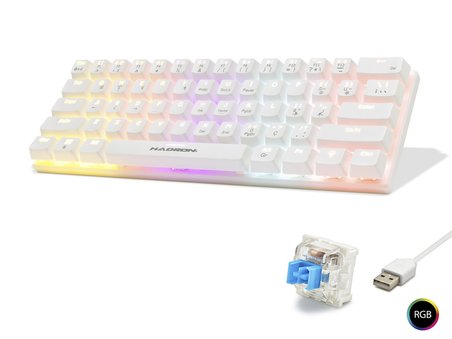 Mekanik Mini Klye Blue Switch Rgb - Beyaz G508B