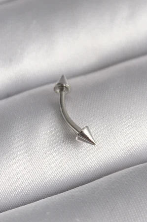 316L Çelik Gümüş Renk Çivi Model Piercing TJ-PR1364