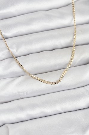 CM 14K Gold Renk Pirinç Zincir Model Kadın Kolye TJ-BKO10917