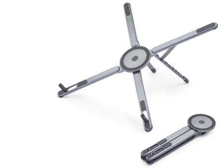 Katlanir Manyeti̇k 360 Derece Döner Masaüstü Tablet Ve Laptop Standi Metal - Gümüş ND8032