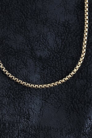 316L Çelik Örme Zincir Model Gold Renk Erkek Kolye TJ-ERK1391