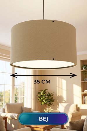Bej Kumaş Başlıklı Sarkıt ize 35 CM
