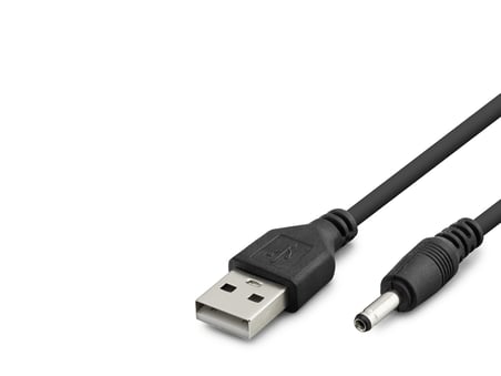 Usb Dc Güç Kablosu 3.5 X 1.35 Mm 1 M Siyah HDX1320