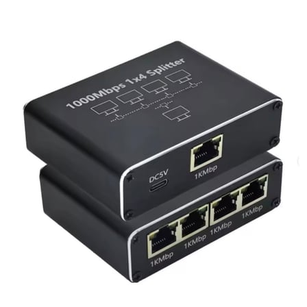 ZR889 Rj45 1To4 Gigabit Splitter