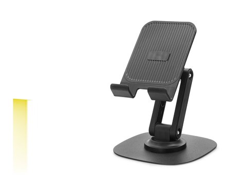 Ayarlanabilir Katlanabilir Telefon Standı 360 Derece Döner Siyah HDX8024