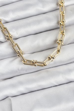 Pirinç Gold Renk Tifani Model Kadın Kolye TJ-BKO10822