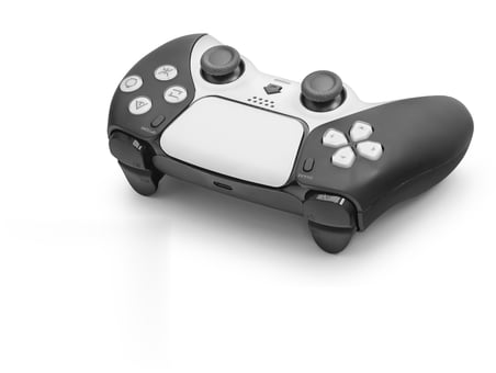 Ps4 Uyumlu Kablosuz Gamepad Oyun Kolu - Siyah Beyaz ND500E