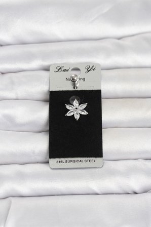 316L Cerrahi Çelik Lotus Model Göbek Piercing TJ-PR1378