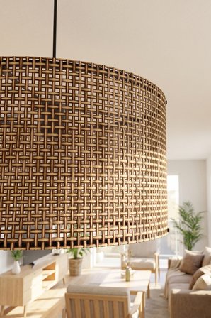 Antik Çağ Hasır Kumaş Başlıklı Sarkıt ize 35 CM
