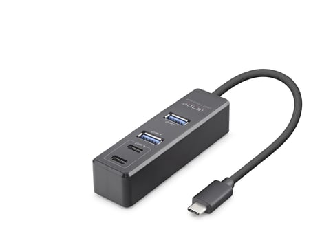 Type-c 3.2 Gen2 Hub 4 Port 10 Gbps Siyah TU1009
