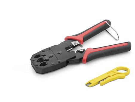 Rj45 8P8C Sıkma Pensesi Kırmızı TK154