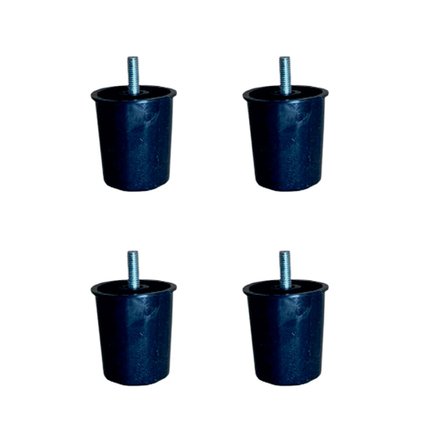 Baza Plastik Ayak - 58MM - Siyah M.3/8 HKS277 - 4 Adet