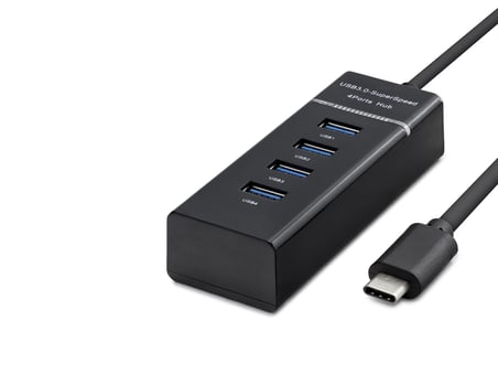 Type-C 3.0 Hub 4 Port 5 Gbps Siyah HDX7045
