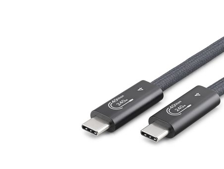 Type-C Usb4 40 Gbps 240W 8K 60 Hz Şarj Ve Data Kablosu 0.5 M Siyah HDX7885