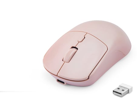 Dual Mode Şarjlı Kablosuz Mouse 2.4 Ghz Bluetooth 5.0 4000 Dpı Pembe HDX3415P