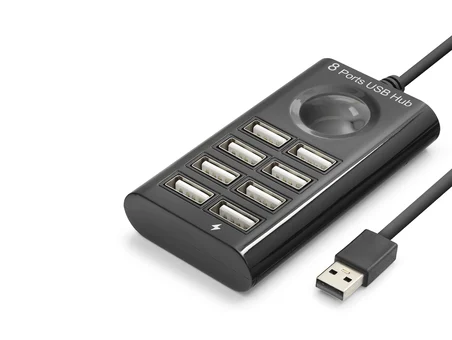 USB Hub 8 Port 480 Mbps 1 M Siyah HDX7052