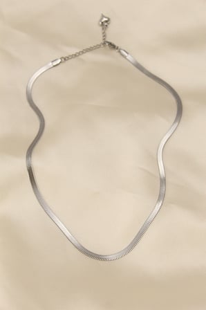 316L Çelik Silver Renk 45 cm İtalyan Zincir Model Kadın Kolye TJ-BKO5903
