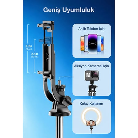 Bluetooth Kablosuz Selfie Çubuğu ST5