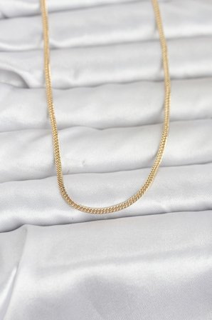 CM 14K Gold Renk Dolgun Zincir Model 60 cm Kadın Kolye - TJ-BKO10954