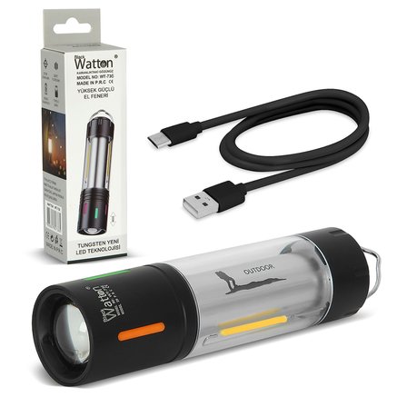 TG LED Şarjlı Kamp Lambası Ortam Aydınlatmalı Taşınabilir Güçlü Işık WT-736